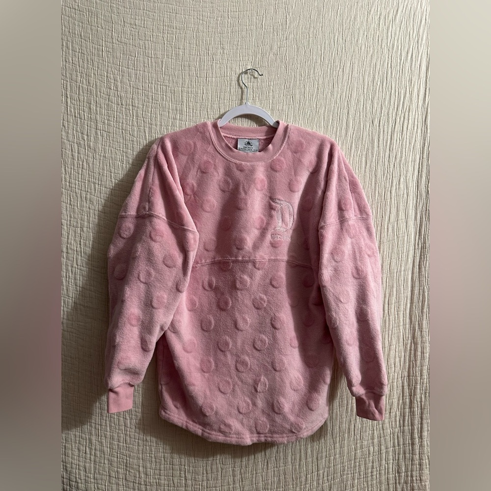 Walt Disney World Pink Spirit Jersey Pink Polka Dots Oversized Size XS